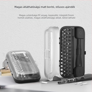 48-in-1 mágneses csavarhúzó készlet elektronikai javításhoz – króm-vanádium acél, többfunkciós eszközkészlet szemüvegekhez, órákhoz, telefonokhoz és játékkonzolokhoz