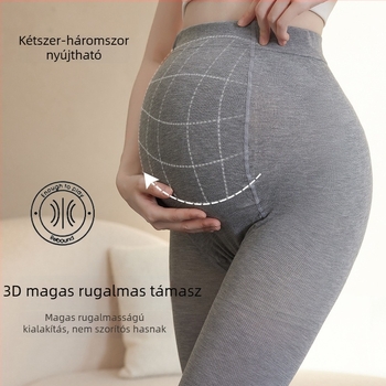Kismama leggings has-támogatással, viszkóz anyagból, vastag fleece belsővel ősz-télre, nedvszívó, szagmegkötő