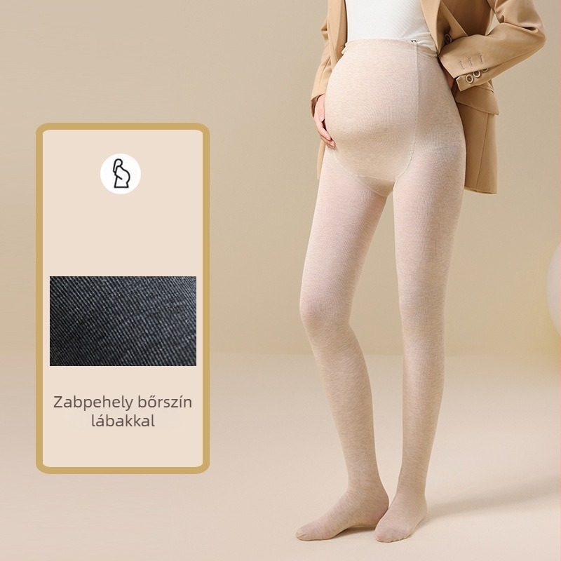 Kismama leggings has-támogatással, viszkóz anyagból, vastag fleece belsővel ősz-télre, nedvszívó, szagmegkötő