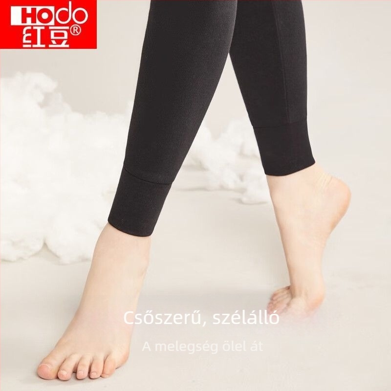 Női 100%-os pamut termo nadrág, egyrétegű, középsúlyú 181–200 g/m², 2 darabos készlet