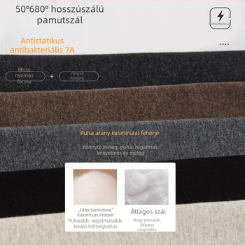 Női fleece-belelt vastag harisnya, szegmentált nyomású, középső sípcsontig érő hosszúságú, meleg és karcsúsító, szürke