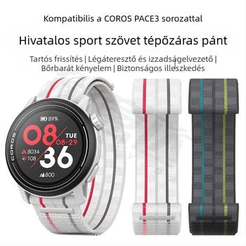 COROS Pace3 órához nylon hurkot szíj Apex2 sportos csuklópánt Velcro-zárással