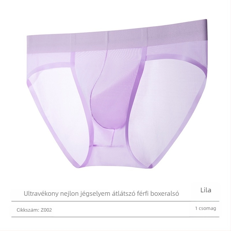 Nyári Ice Silk varrás nélküli, lélegző férfi alsónemű
