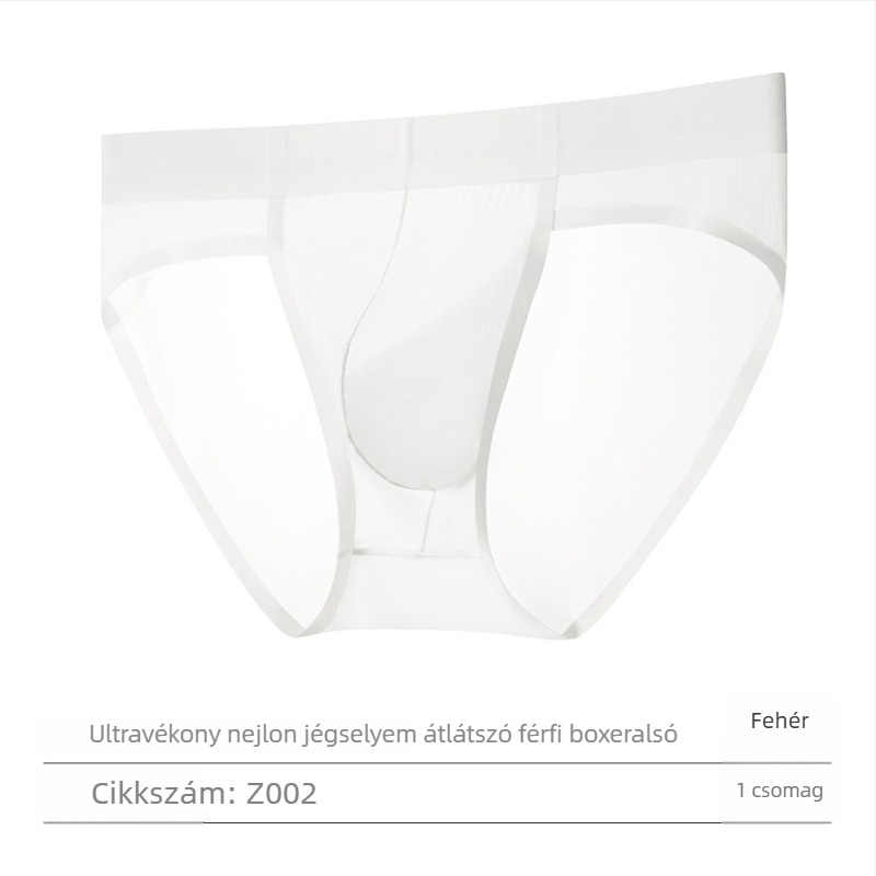 Nyári Ice Silk varrás nélküli, lélegző férfi alsónemű