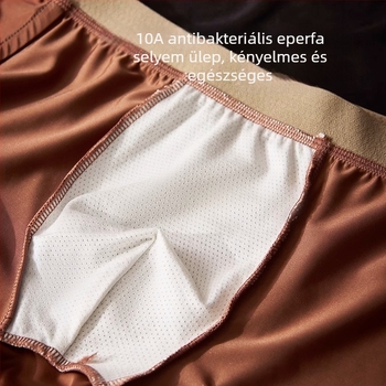 Férfi satin boxer alsónadrág, egyszínű, 10A antibakteriális, nagy méret
