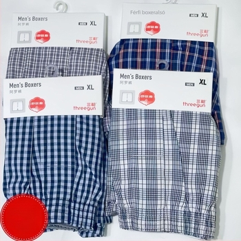 Férfi 100% pamutból készült középmagas derekú, lélegző otthoni nadrág minden évszakhoz