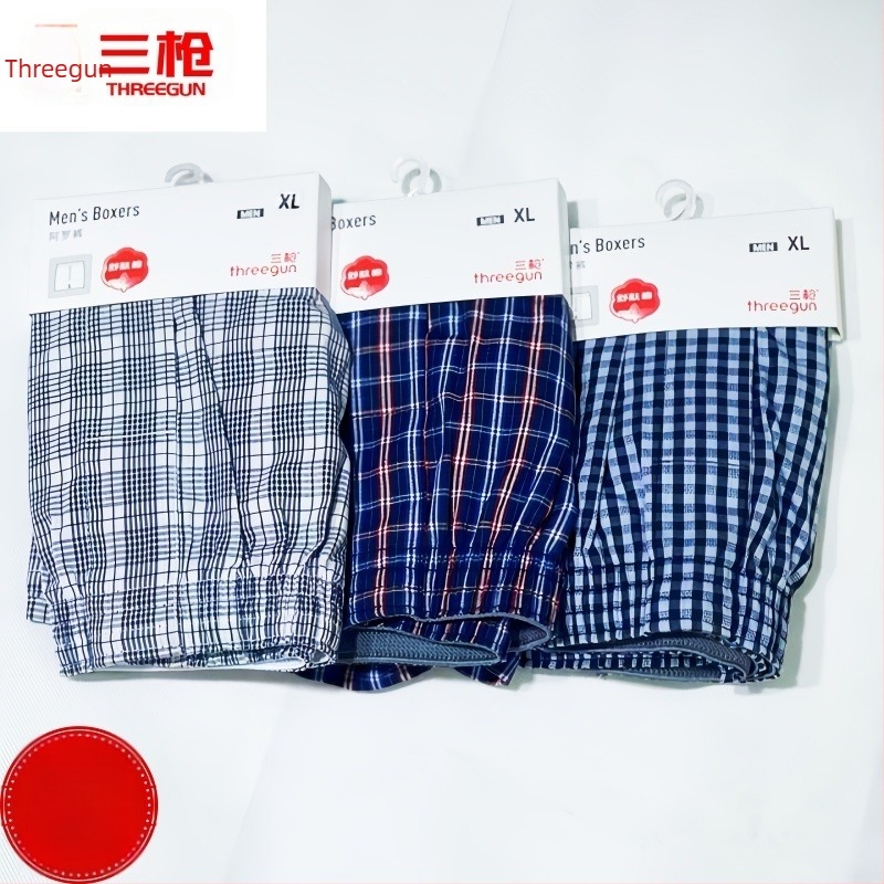 Férfi 100% pamutból készült középmagas derekú, lélegző otthoni nadrág minden évszakhoz