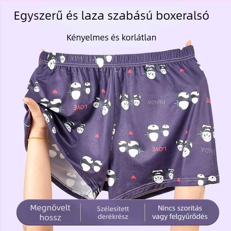 Xianhao Yida Panda mintás férfi boxeralsó, középmagas derekú, lélegző poliészter