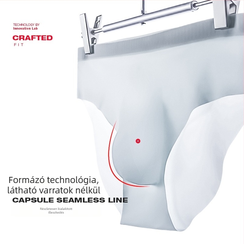Nylon férfi alsónemű — alacsony derék, lélegző, egyszínű, Spandex bélés az ágyék környékén