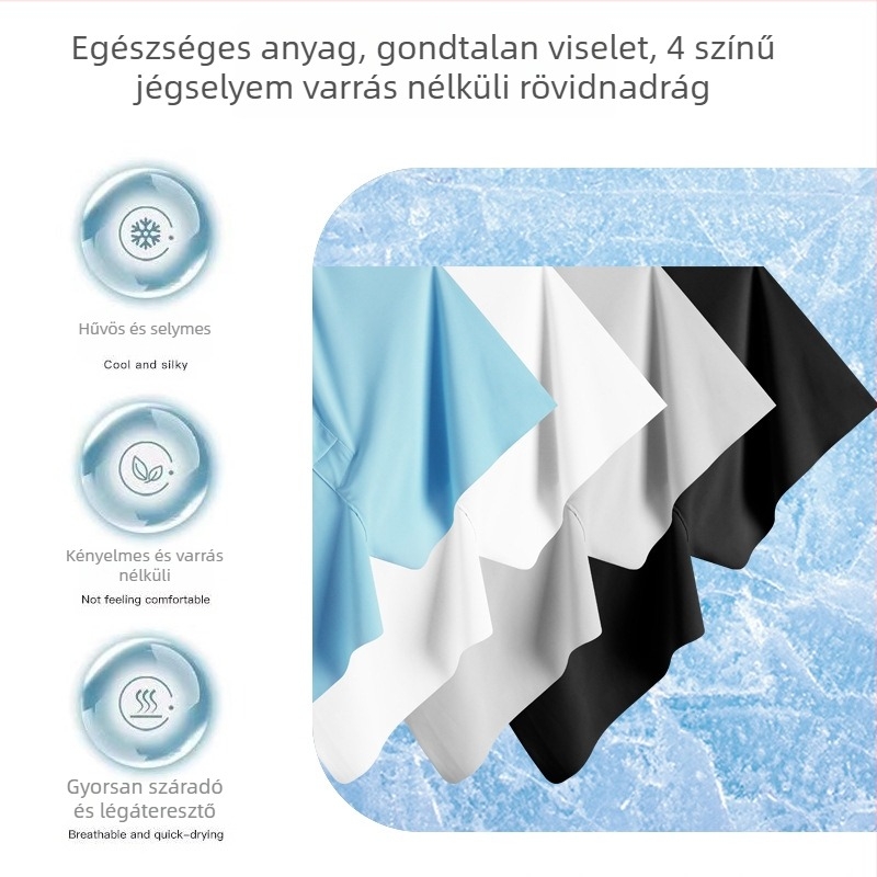Férfi légáteresztő nylon boxeralsó, középmagas derekú fazon, kötött anyag, egyszínű, nylon-tartalom 70–80%