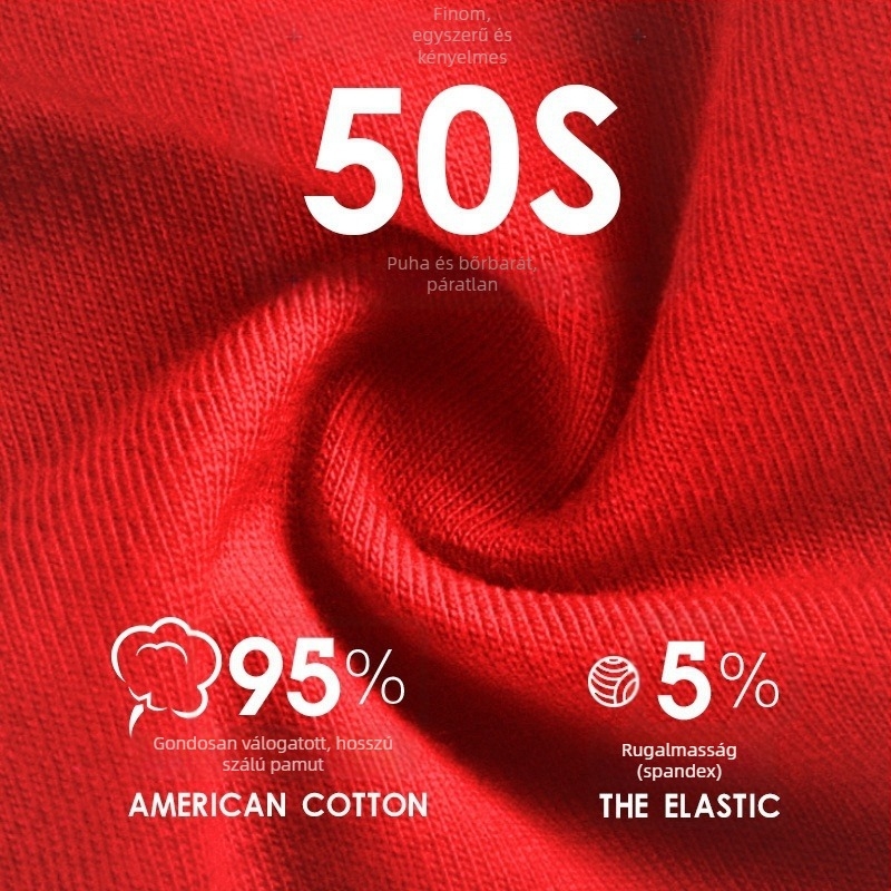 Férfi pamut, lélegző sport boxeralsó a Kígyó évére, piros