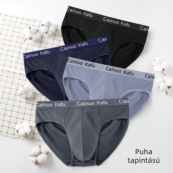 Férfi középmagas derekú alsónemű ice silk anyagból, lélegző és divatos
