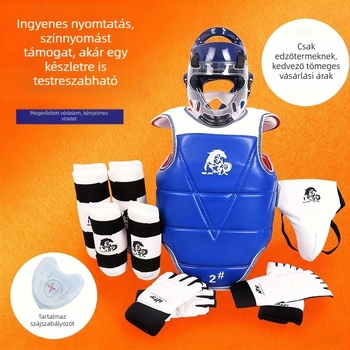 Taekwondo védőfelszerelés teljes készlet felnőtteknek, megnövelt párnázású edzőfelszerelés