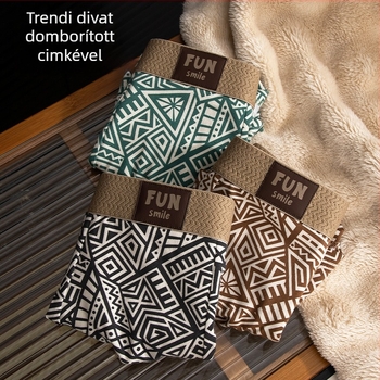 Férfi pamut alsónemű, lélegző, antibakteriális és gyorsan száradó; középmagasságú derék, kötött anyag.