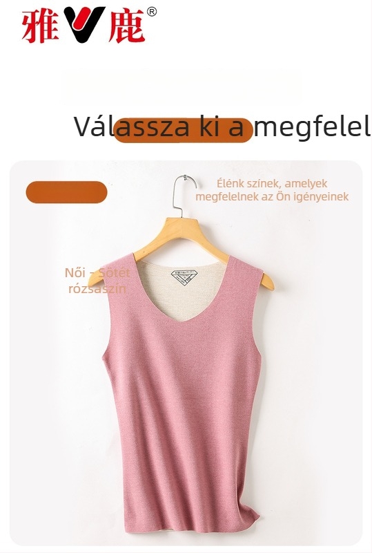 Yalu selyem-gyapjú termoszvet, uniszex, kétoldalas bolyhos, varrat nélküli alapszint téli