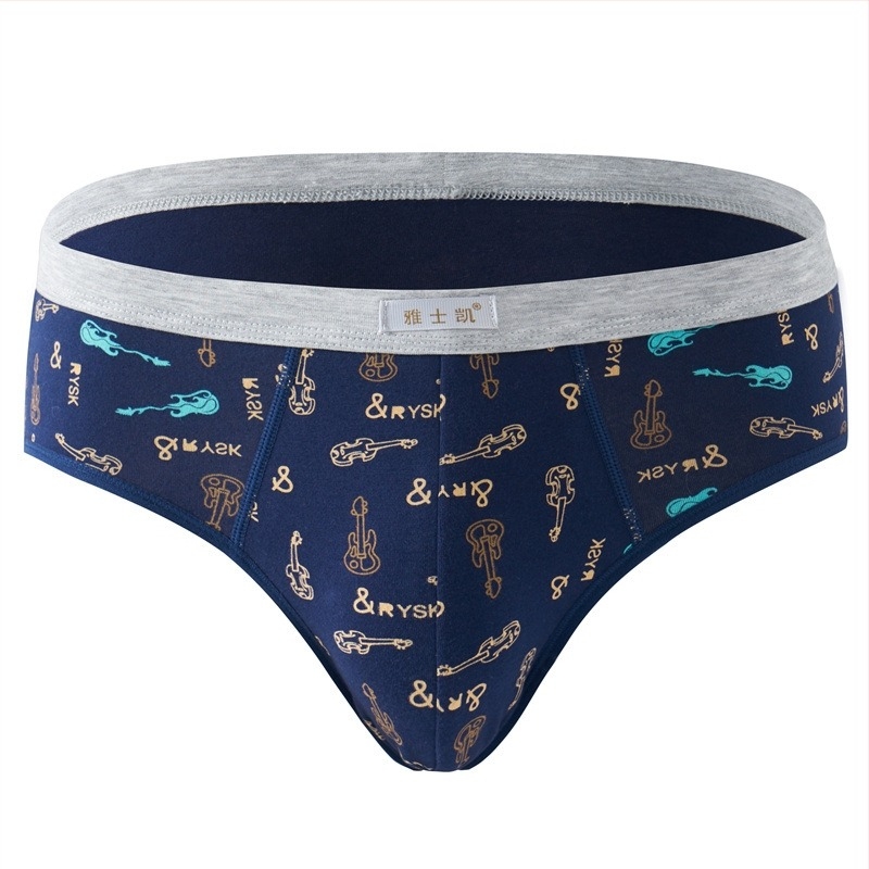 Férfi pamut alsónadrág, lélegző, 95% pamut, rugalmas, középmagas derekú, betű mintázat