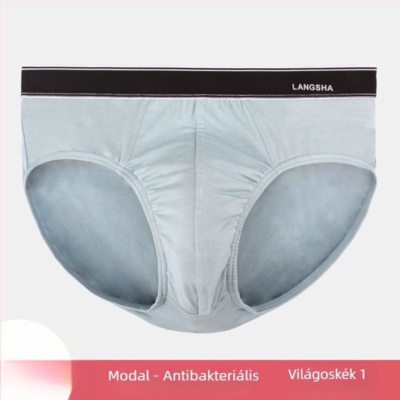 Langsha férfi modal anyagú, varrat nélküli, lélegző, antibakteriális alsónemű pamut béléssel