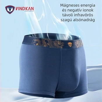 Férfi modal boxeralsó, középmagas derekú, varrat nélküli, egyszínű minta, 95–100% modal