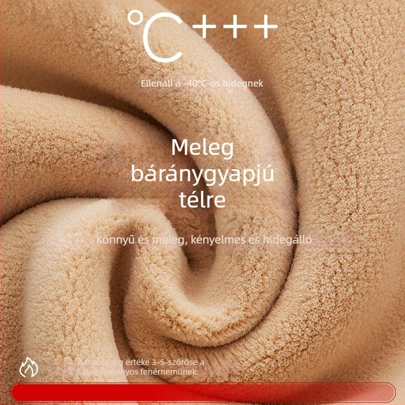 Női meleg báránygyapjú termos mellény vastag fleece-béléssel
