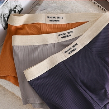 Férfi pamut boxeralsónadrág, lélegző kényelem, középmagas derekú, egész éves viselet, 90–95% pamut, viszkóz bélés 90–95%