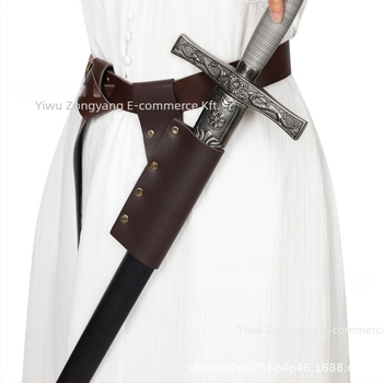 Qingbo Kézzel készített bőrkardakasztó középkori európai és reneszánsz cosplayhoz – felnőtteknek