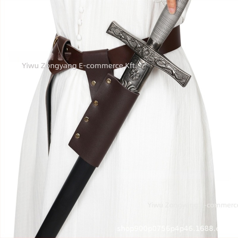 Qingbo Kézzel készített bőrkardakasztó középkori európai és reneszánsz cosplayhoz – felnőtteknek