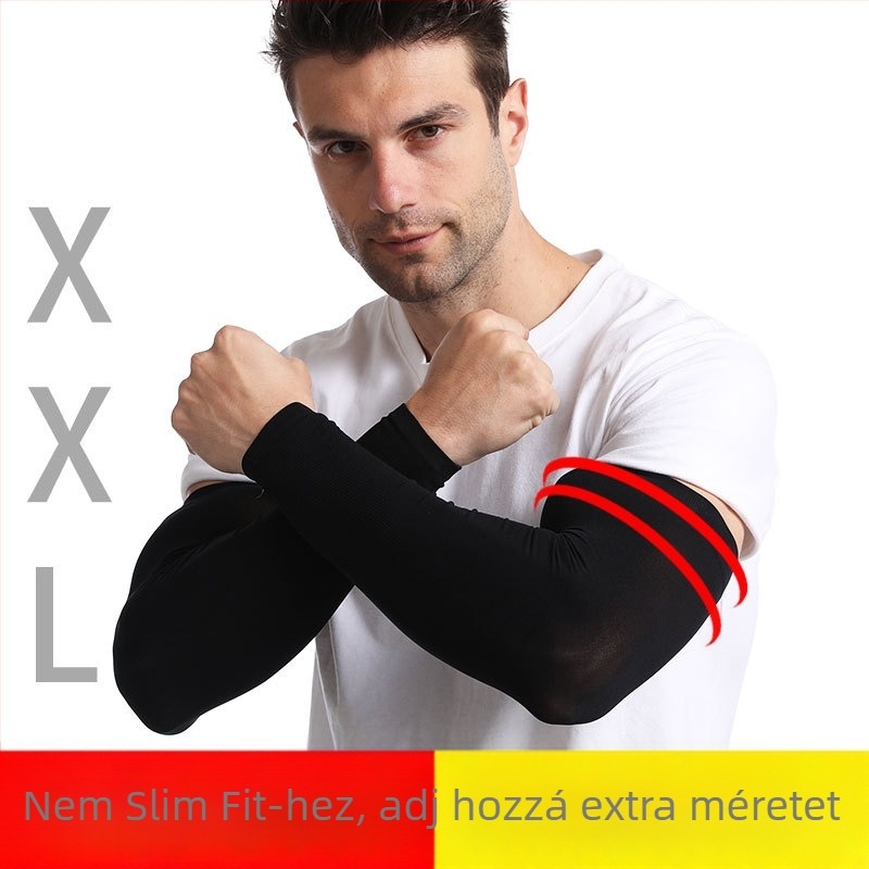 Karvédő ujj ice silk knit anyagból, UV védelem, nyári kerékpározáshoz és vezetéshez