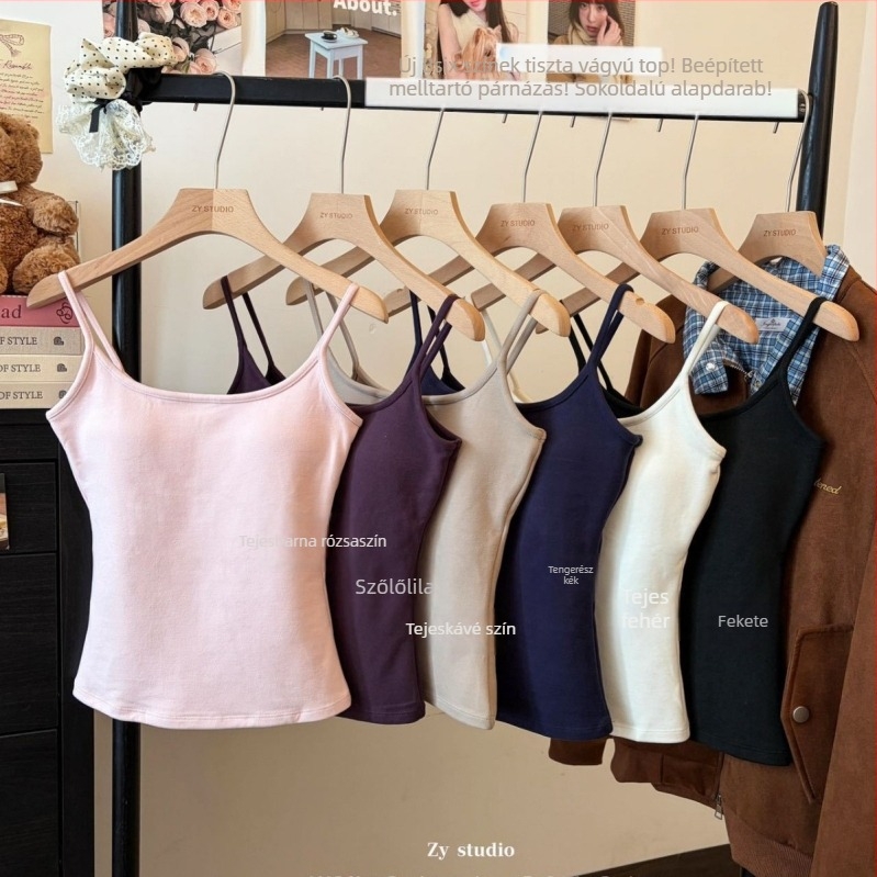 Női pamut termosz felső fleece béléssel, beépített melltartócsúccsal, kapucnival, 201–250 g/m²