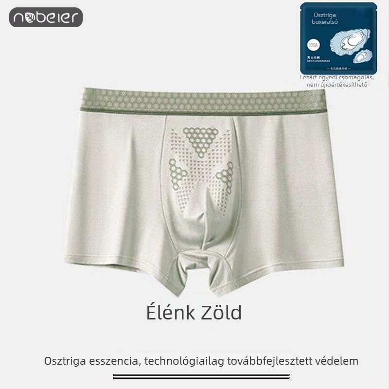 Modal férfi alsónemű, méhsejt mintás, légáteresztő anyag és turmalin masszázs részecskékkel, 100A, egyedi csomagolás