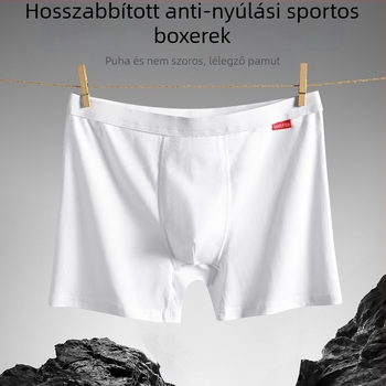 Férfi középmagas pamut boxeralsó – lélegző, izzadságot felszívó, dörzsölés elleni, sportos alsó