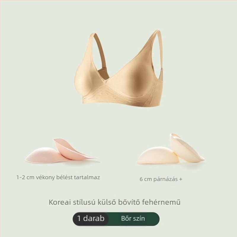 Seamless melltartó, 6 cm oldalsó bővítéssel és 4 cm-es emeléssel, koreai ihletésű fazon a látványosabb dekoltázsért, karcsúbb derék és hátformázó dizájn