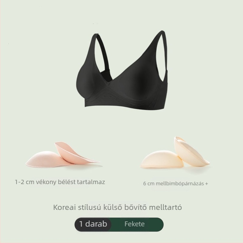 Seamless melltartó, 6 cm oldalsó bővítéssel és 4 cm-es emeléssel, koreai ihletésű fazon a látványosabb dekoltázsért, karcsúbb derék és hátformázó dizájn