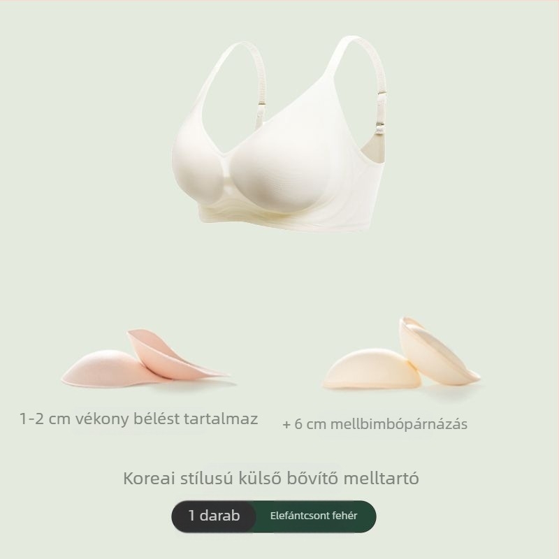 Seamless melltartó, 6 cm oldalsó bővítéssel és 4 cm-es emeléssel, koreai ihletésű fazon a látványosabb dekoltázsért, karcsúbb derék és hátformázó dizájn