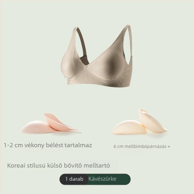 Seamless melltartó, 6 cm oldalsó bővítéssel és 4 cm-es emeléssel, koreai ihletésű fazon a látványosabb dekoltázsért, karcsúbb derék és hátformázó dizájn