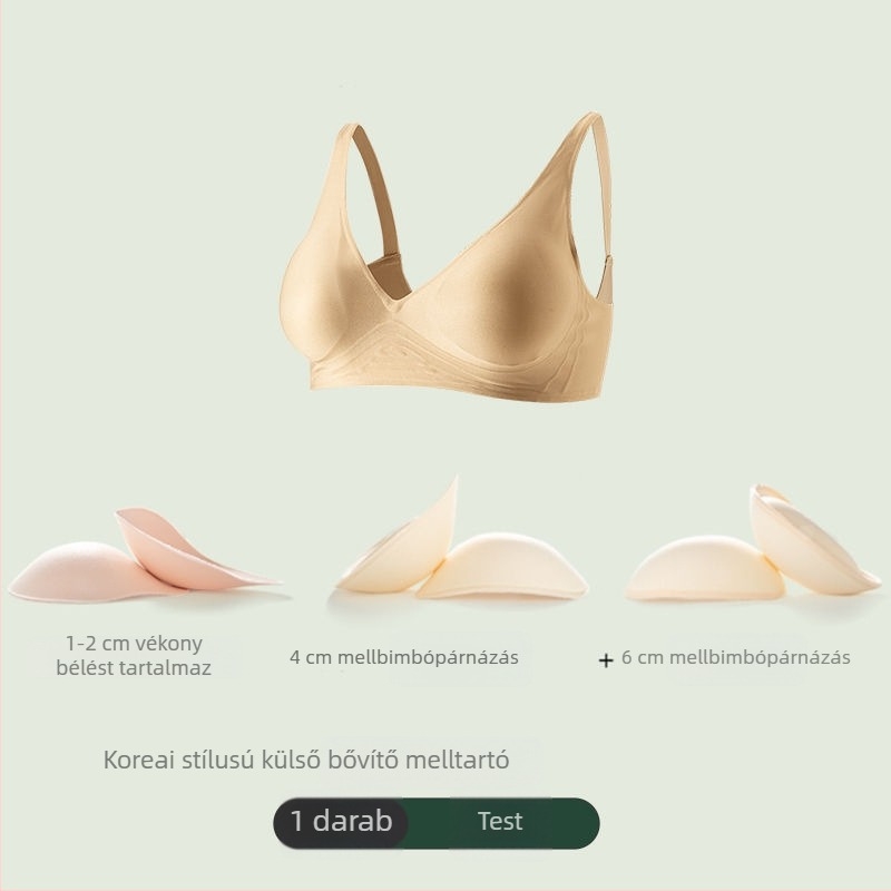 Seamless melltartó, 6 cm oldalsó bővítéssel és 4 cm-es emeléssel, koreai ihletésű fazon a látványosabb dekoltázsért, karcsúbb derék és hátformázó dizájn