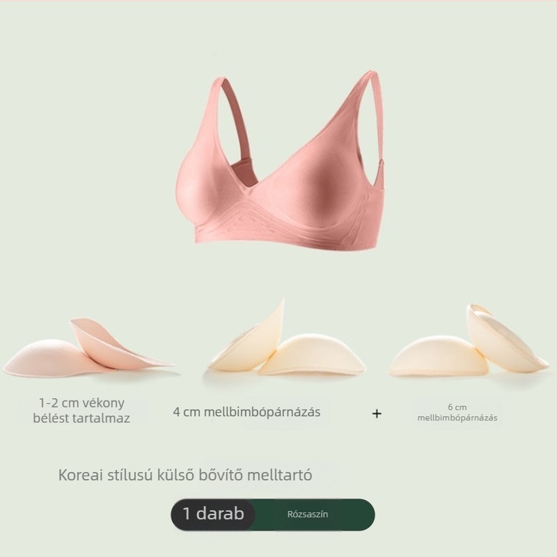 Seamless melltartó, 6 cm oldalsó bővítéssel és 4 cm-es emeléssel, koreai ihletésű fazon a látványosabb dekoltázsért, karcsúbb derék és hátformázó dizájn