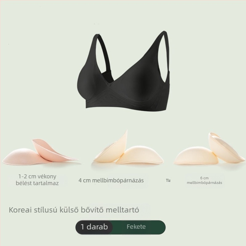 Seamless melltartó, 6 cm oldalsó bővítéssel és 4 cm-es emeléssel, koreai ihletésű fazon a látványosabb dekoltázsért, karcsúbb derék és hátformázó dizájn