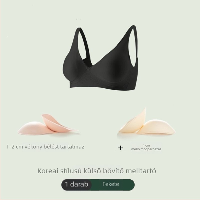 Seamless melltartó, 6 cm oldalsó bővítéssel és 4 cm-es emeléssel, koreai ihletésű fazon a látványosabb dekoltázsért, karcsúbb derék és hátformázó dizájn