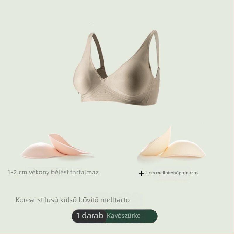 Seamless melltartó, 6 cm oldalsó bővítéssel és 4 cm-es emeléssel, koreai ihletésű fazon a látványosabb dekoltázsért, karcsúbb derék és hátformázó dizájn