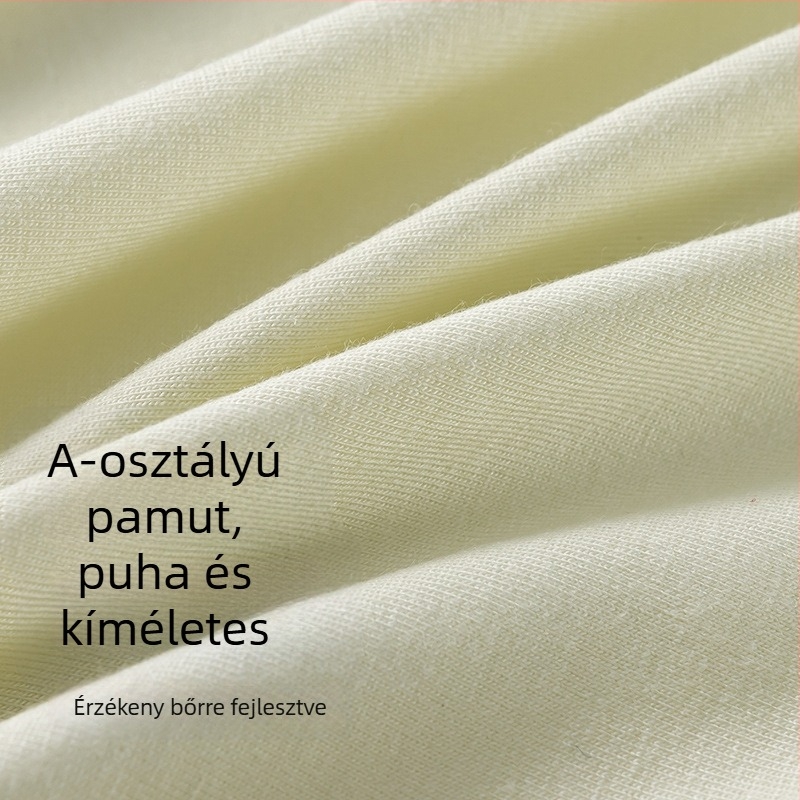 7A kategóriás női pamut alsónemű, 100% pamut, antibakteriális, pamut bélés, betűs mintázat, középmagas derekú, plusz méret