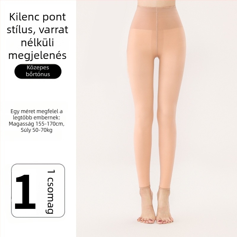 Női lábformázó harisnya, őszi-téli alapréteg, természetes nude érzet, új stílus, ujjaknak nem szorít