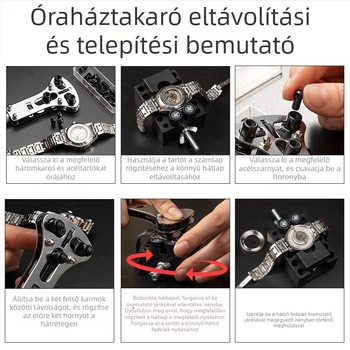Hongpai fém hátlap nyitó eszközkészlet, háromszájú nagy kulcs, acélból, 5 darabos készlet, otthoni használatra