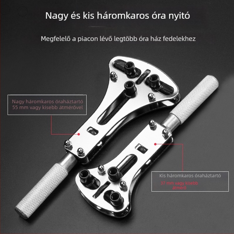 Hongpai fém hátlap nyitó eszközkészlet, háromszájú nagy kulcs, acélból, 5 darabos készlet, otthoni használatra