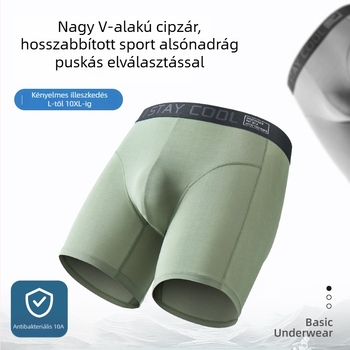 Férfi sportos boxeralsó Modal 60S, hosszított kivitel, antibakteriális, lélegző, különálló ágyék terület