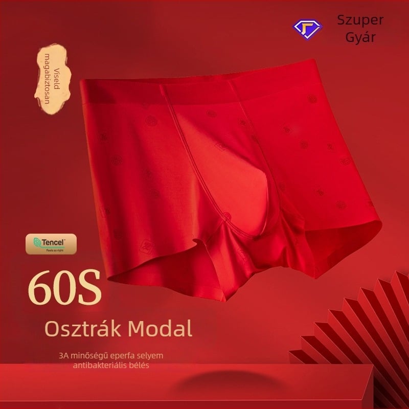 Ausztriai modal férfi alsónemű selyembetéttel, vékony fazon, nagy méret