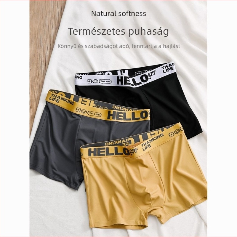 Kang Tong Férfi Nylon Boxer Shortok, Légáteresztő, Középmagas Derekú, Ágyék Bélés 96–100% Nylon