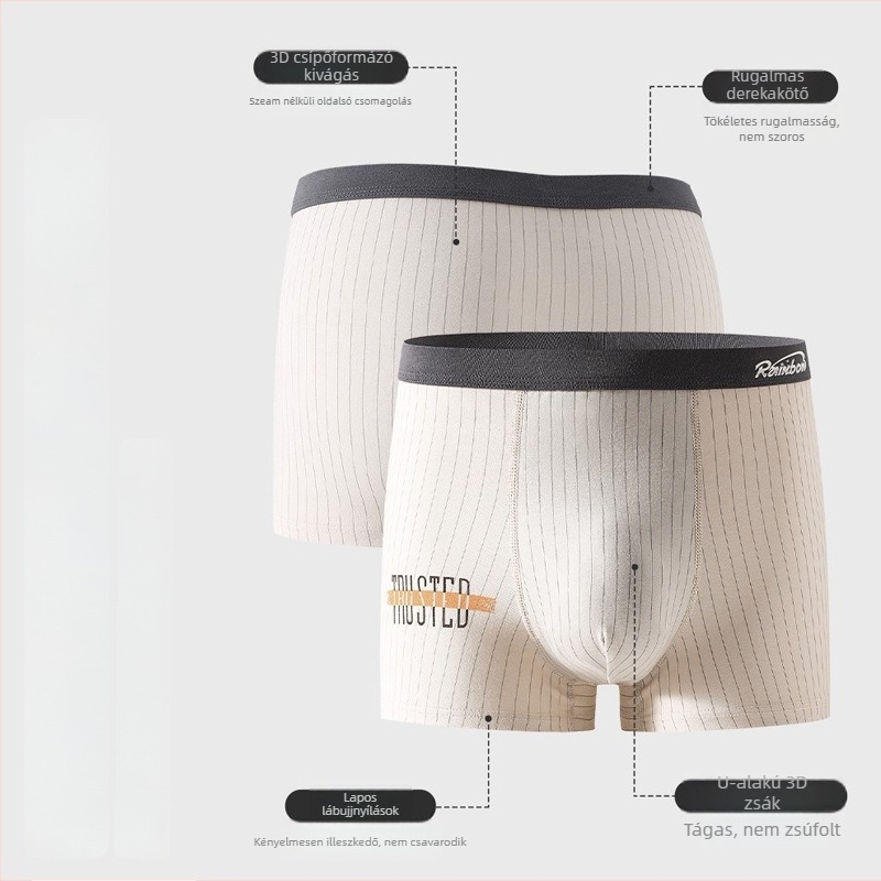Férfi boxer brief, nagy zsebbel, laza szabású, antibakteriális; Anyag: combed pamut; Belső rész: pamut; Dereka: középmagasság; Sima szövés