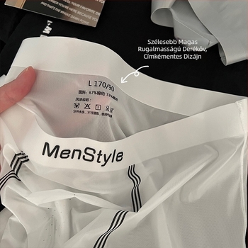 Férfi nylon boxeralsó antibakteriális, légáteresztő, gyorsan száradó, középmagas derekú