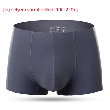 Plusz méretű férfi alsó, seamless, jégselyem anyagból, légáteresztő, nyárra, egyszínű