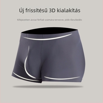 Plusz méretű férfi alsó, seamless, jégselyem anyagból, légáteresztő, nyárra, egyszínű
